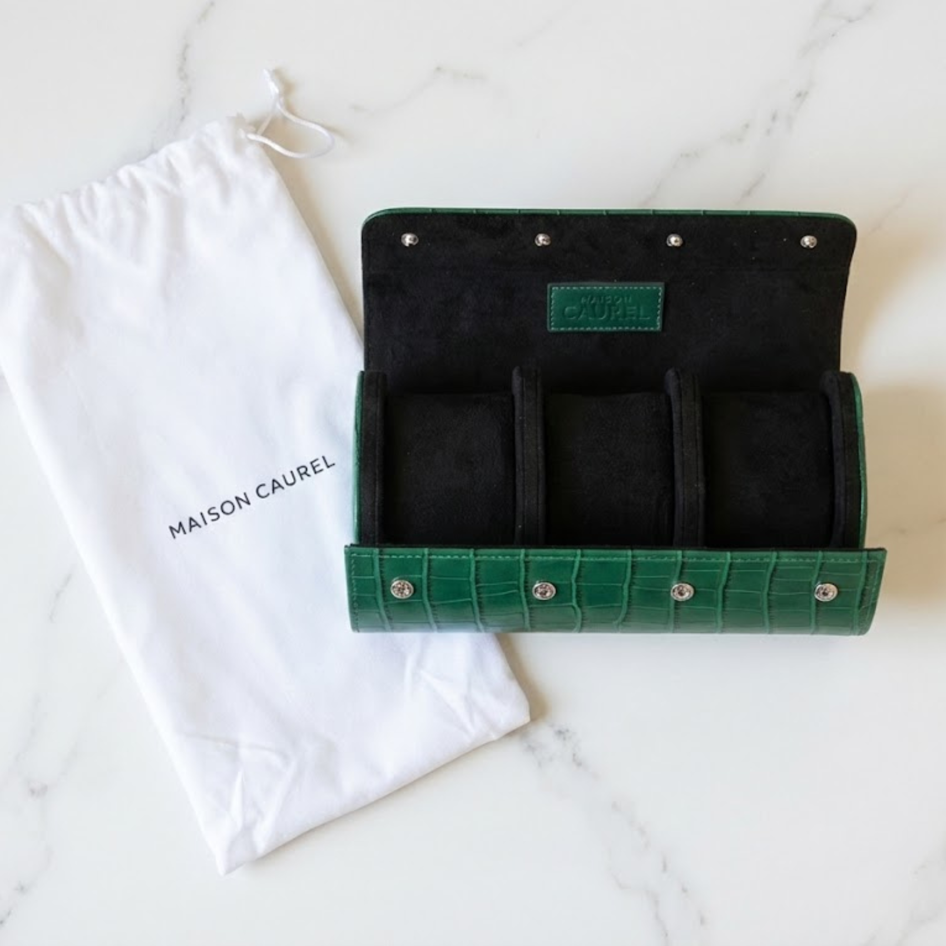 Écrin Croco Noir Trio