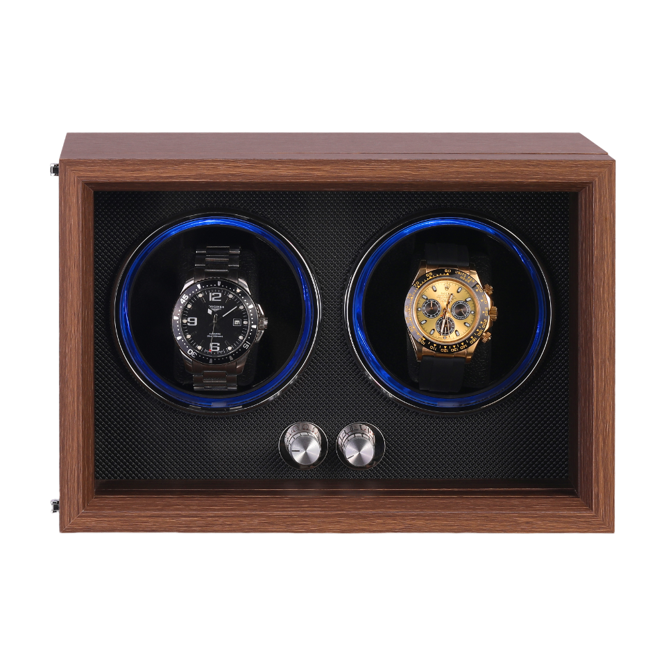Caja giratoria automática para relojes – 2 espacios